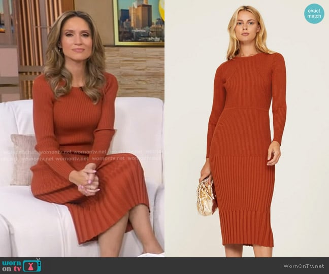 Jason Wu Ribbed Knit Dress worn by Rhiannon Ally on Good Morning America