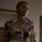 Jax’s tie dye print blouse on Reasonable Doubt