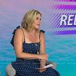 Jenna’s blue polka dot dress on Today