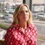 Jenna’s pink geometric print blouse on The Real Housewives of Orange County