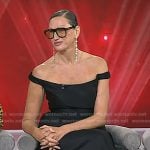 Jenna Lyons’s black off-shoulder dress on Today