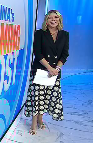 Jenna's knotted leather heel sandals on Today