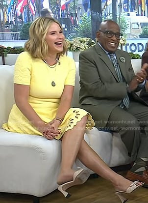 Jenna's knotted leather heel sandals on Today