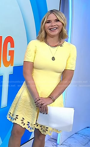 Jenna's yellow eyelet mini dress on Today