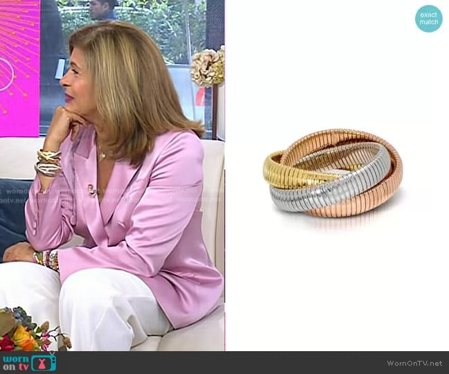 Jennifer Miller Triple Strand Bracelet worn by Hoda Kotb on Today