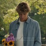 Jeremiah’s blue patch pocket shirt jacket on The Summer I Turned Pretty