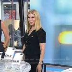 Jill’s black crochet peplum dress on Today