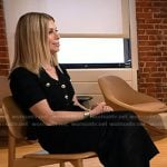 Jill’s black crochet peplum dress on Today