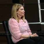 Jill's pink knit cardigan on Today