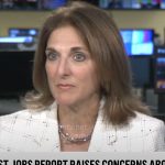 Jill Schlesinger’s white checked blazer on CBS Mornings