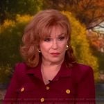 Joy’s red jacket with gold buttons on The View