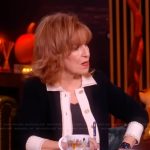 Joy’s black contrasting cardigan on The View