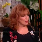 Joy’s black embroidered blazer on The View