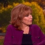 Joy’s purple tweed jacket on The View