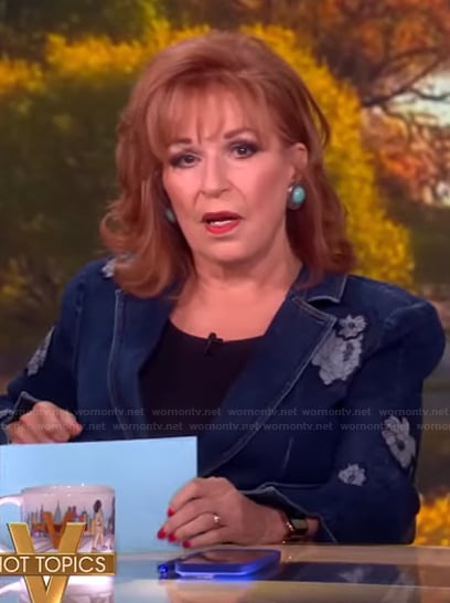 Joy’s floral denim jacket on The View