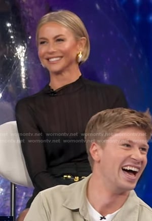 Julianne Hough’s black mesh top on Good Morning America