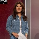 Julie’s denim jacket and jeans on Big Brother