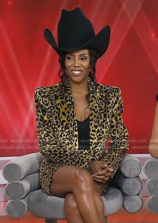 June Ambrose’s leopard blazer and skirt on Today