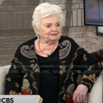 June Squibb’s floral jacket on CBS Mornings