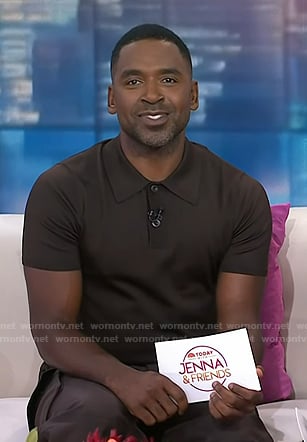 Justin's brown polo on Today