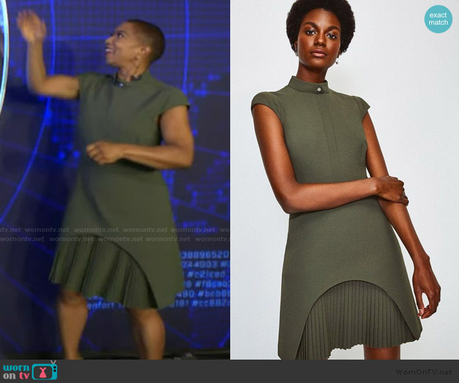 Karen Millen Military Tailored Mini Dress worn by Deja Vu on Live with Kelly and Mark