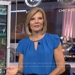 Kate’s blue keyhole top on NBC News Daily