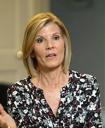 Kate's floral blouse on NBC News Daily