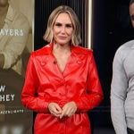 Keltie’s red leather jumpsuit on E! News