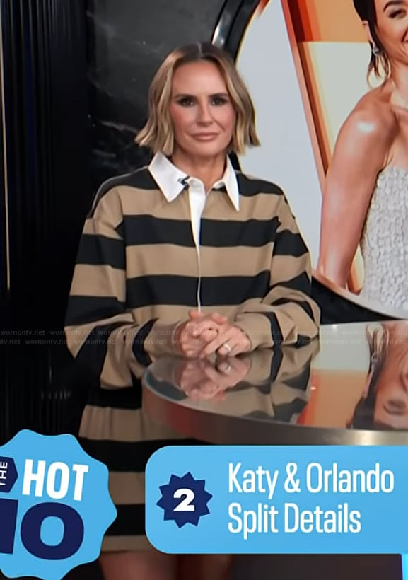 Keltie's striped rugby dress on E! News