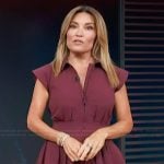 Kit’s burgundy mini dress on Access Hollywood