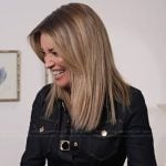 Kit’s denim button front dress on Access Hollywood