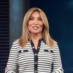 Kit’s striped cardigan on Access Hollywood