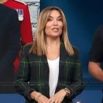 Kit’s plaid blazer on Access Hollywood