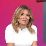 Kit’s white tee on Access Hollywood
