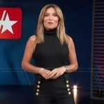 Kit’s black ribbed vest and pants on Access Hollywood