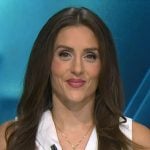 Kristina Partsinevelos’s white dress on NBC News Daily