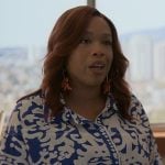 Krystal’s blue printed shirt on Reasonable Doubt