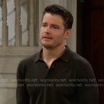 Kyle’s green polo sweater on The Young and the Restless