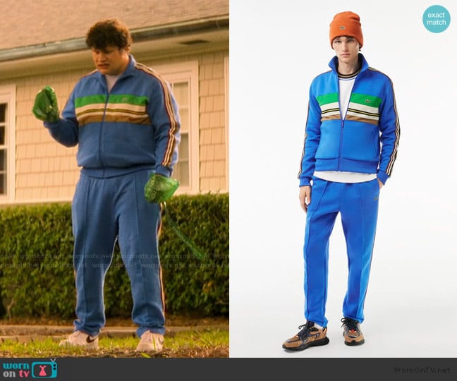 Lacoste French Made Zipped colourblock Sweatshirt worn by Pete Antuna (Maximo Salas) on The Runarounds