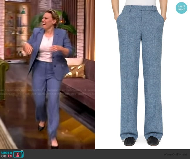 Lafayette 148 New York Gates Donegal Tweed Straight Leg Pants worn by Kate McKinnon on The View