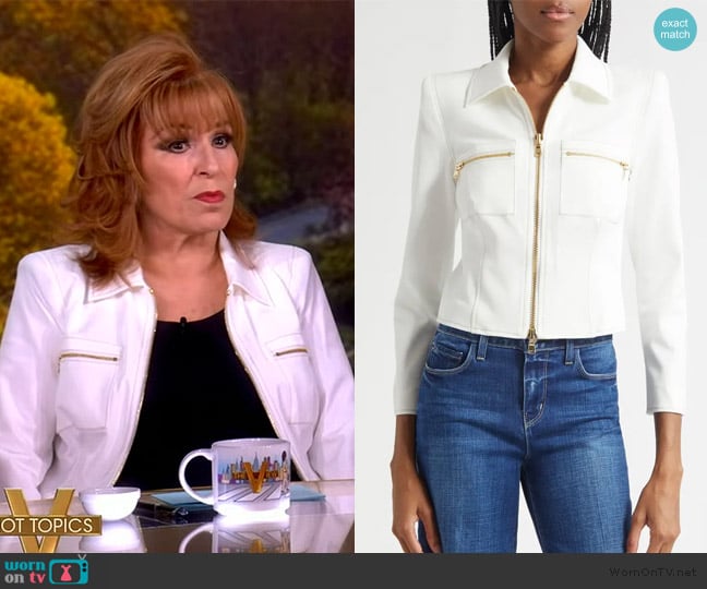 L'Agence Calianna Zip Front Shacket worn by Joy Behar on The View