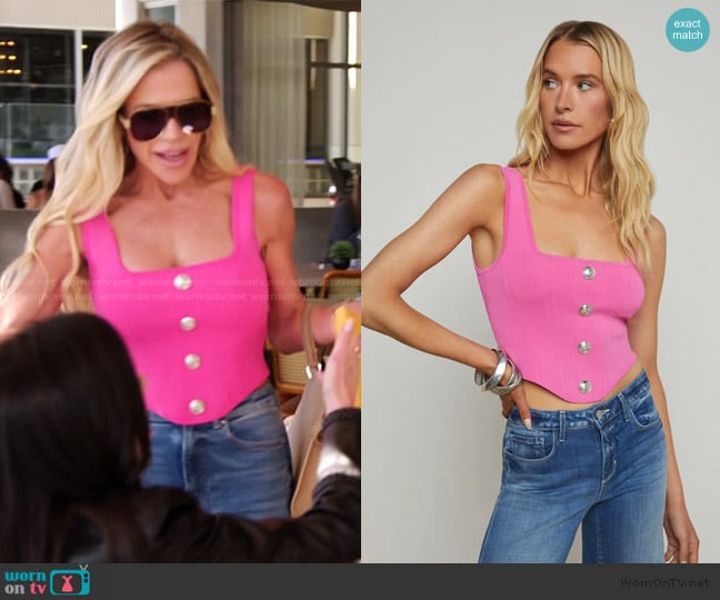 L'Agence Saga Top worn by Jennifer Pedranti on The Real Housewives of Orange County