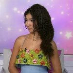 Laila Lockhart Kraner’s blue floral embellished mini dress on Today