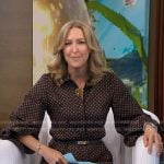 Lara’s brown polka dot dress on Good Morning America