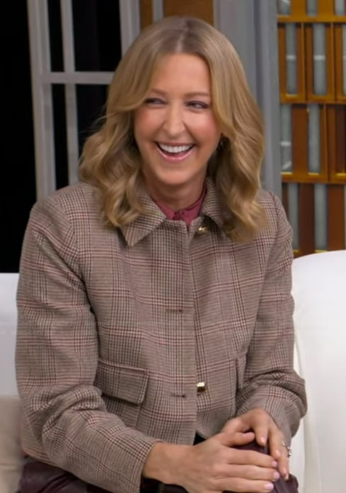 Lara’s plaid jacket on Good Morning America