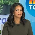Laura's green short sleeve sweater on Today