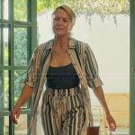 Laura’s printed stripe dress and pants on The Girlfriend