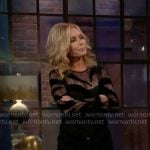Lauren’s black lace mini dress on The Young and the Restless