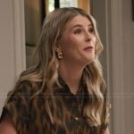 Lauren Herbert’s leopard print dress on Access Hollywood