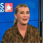 Lauren Herbert’s leopard print dress on Access Hollywood